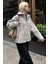 Gri Fermuarlı Kapüşonlu Polar Kadın Ceket MG2569 4