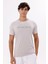 Ön Baskı Yazı Detaylı Bisiklet Yaka Kısa Kollu Tişört 5