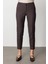 Kadın Beli Lastikli Dar Paça Pantolon 5175 Bordo 3