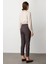 Kadın Beli Lastikli Dar Paça Pantolon 5175 Bordo 4