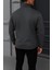 Erkek Kışlık Basic Antrasit Fermuarlı Sweatshirt 6