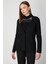 Kadın Ceket Yaka Triko Hırka 63926 Siyah 2