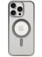 Buğz Iphone 15 Pro Max Kılıf Erozi Magsafe Kapak - Gümüş 2