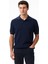 Erkek Lacivert Regular Fit Kısa Kollu Triko S55110T.4NV 1