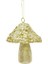 Yılbaşı Ağaç Süsü Mantar Figürlü Asılabilir Pul Payet Işlemeli Dekoratif Süs Altın 10 Cm 2