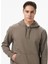 Erkek Kahverengi Classic Fit Kapüşonlu Sweatshirt K57226T.3BB 4