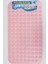 Dikdörtgen Delikli Kabartma Silikon Kaydırmaz Taban Duşakabin ve Banyo Matı (PEMBE)(66X36) 1
