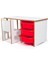 3 Çekmeceli Çocuk Etkinlik Masası - Beyaz Mdf - Kırmızı Çekmeceli - 18MM 1.sınıf Mdf 1