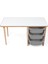 3 Çekmeceli Çocuk Etkinlik Masası - Beyaz Mdf - Gri Çekmeceli - 18MM 1.sınıf Mdf 4