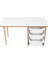 3 Çekmeceli Çocuk Etkinlik Masası - Beyaz Mdf - Beyaz Çekmeceli - 18MM 1.sınıf Mdf 4