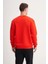 Kalın Diyagonal Dokulu %100 Pamuk 3 Iplik Regular Fit Sweatshirt 3