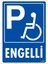 Engelli Uyarı Levhası 25X35 KOD:1590 1