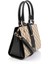 Bej 1 Siyah Kadın El Çantası C06650266651 3