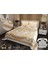 Çift Kişilik Pike Takımı Pamuklu Kumaş Jakar Dokuma Kapitone Dikişli 3D Dijital Baskılı 7 Parça-Lüks Duvet Cover Set Model 2