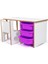 3 Çekmeceli Çocuk Etkinlik Masası - Beyaz Mdf - Lila Çekmeceli - 18MM 1.sınıf Mdf 1