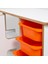 3 Çekmeceli Çocuk Etkinlik Masası - Beyaz Mdf - Turuncu Çekmeceli - 18MM 1.sınıf Mdf 2