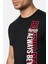 Round Neck Black T-Shirt With Graphic Black-Red 3