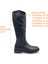 SV672 Hakiki Deri Arkadan Lastikli Siyah Kadın Çizme 3