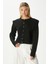 Kadın Diana Siyah Omuz Detaylı Triko Hırka 2