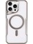 Buğz Iphone 15 Pro Max Kılıf Boyi Magsafe Silikon Kapak - Gümüş 1