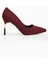 Kadın Bordo Saten Sivri Burun Ince Topuklu Stiletto 1