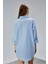 Kadın Apoletli Katlamalı Uzun Kol Oversize Gömlek 7