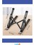 Ayarlanabilir Ergonomik Laptop Standı 7 Kademeli Siyah Pembe Beyaz 5