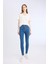 Jegging Yüksek Bel Bilek Boy Dar Paça Basic Düz Jean Pantolon 9