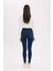 Jegging Yüksek Bel Bilek Boy Dar Paça Basic Düz Jean Pantolon 9