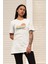 Kadın Enjoy Your Summer Baskılı Oversize T-Shirt 1