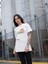 Kadın Enjoy Your Summer Baskılı Oversize T-Shirt 2