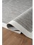 Zeen ZE002G Sisal Gri Beyaz Kolay Temizlenebilir Makinede Yıkanabilir Mutfak Halısı Pamuk Taban 4