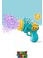 Çok Delikli Pilli Köpük Atan Tabanca Oyuncağı 23 Delikli Bubble Gun Mavi 500 ml Likit Hediyeli 4