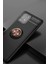 Buğz Samsung Galaxy A91 / S10 Lite Kılıf Range Yüzüklü Silikon - Siyah-Gold 2