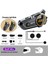 C50 Motosiklet Intercom Kask Kulaklık 1000 Mah Rgb Işıklı Kulaklık IP67 4