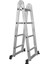 4+4 Basamak 1,2 mm Alüminyum Katlanır Tek Kırma Çok Amaçlı Merdiven 1
