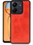 Buğz Newface Xiaomi Redmi 13C Kılıf Aras Deri Kapak - Kırmızı 1