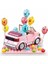 Mini Handcraft Party Car Pembe Yapım Seti, 245 Parça 3
