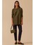 Kadın Sıfır Yaka Basic Tunik 1025 Haki 1