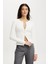 Beyaz Slim Fit Düğmeli Kadın Hırka MG2580 1