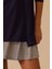 Kadın Sıfır Yaka Basic Tunik 1025 Lacivert 3