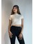 Kadın Balıkçı Yaka Kısa Kollu Triko Bluz 1