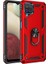 Buğz Samsung Galaxy A22 Kılıf Sofya Yüzüklü Silikon Kapak - Kırmızı 1
