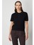 Kadın Örgülü Kısa Kollu Triko Kazak 60314 Siyah 1