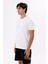 Bisiklet Yaka Rahat Kesim Düz Yüzey Yumuşak Dokulu Kısa Kollu Esnek Konforlu Tişört 2