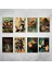 Vintage Anime Jujutsu Kaisen Gojo Satoru 8’li Duvar Posteri Seti – 21 x 15 cm Retro Kağıt Poster 1