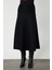 Kadın Pileli Midi Triko Etek 65210 Siyah 3