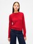 Kadın Kırmızı Cashsoft Bisiklet Yaka Kazak 1