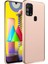 Buğz Samsung Galaxy M31 Kılıf Nano Içi Kadife Silikon - Pudra 1
