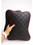 Lüks Kapitoneli Kırmızı Biyeli Ortapedik Oto Boyun Yastığı (2'li Set) 4